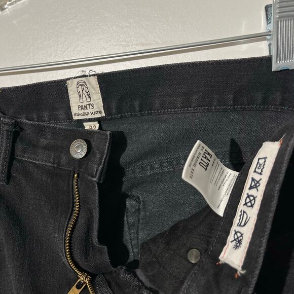Hiroshi Kato The Needle Skinny Jeans Black Raw Stretch Selvedge USA Mens 30X32 - Picture 3 of 7